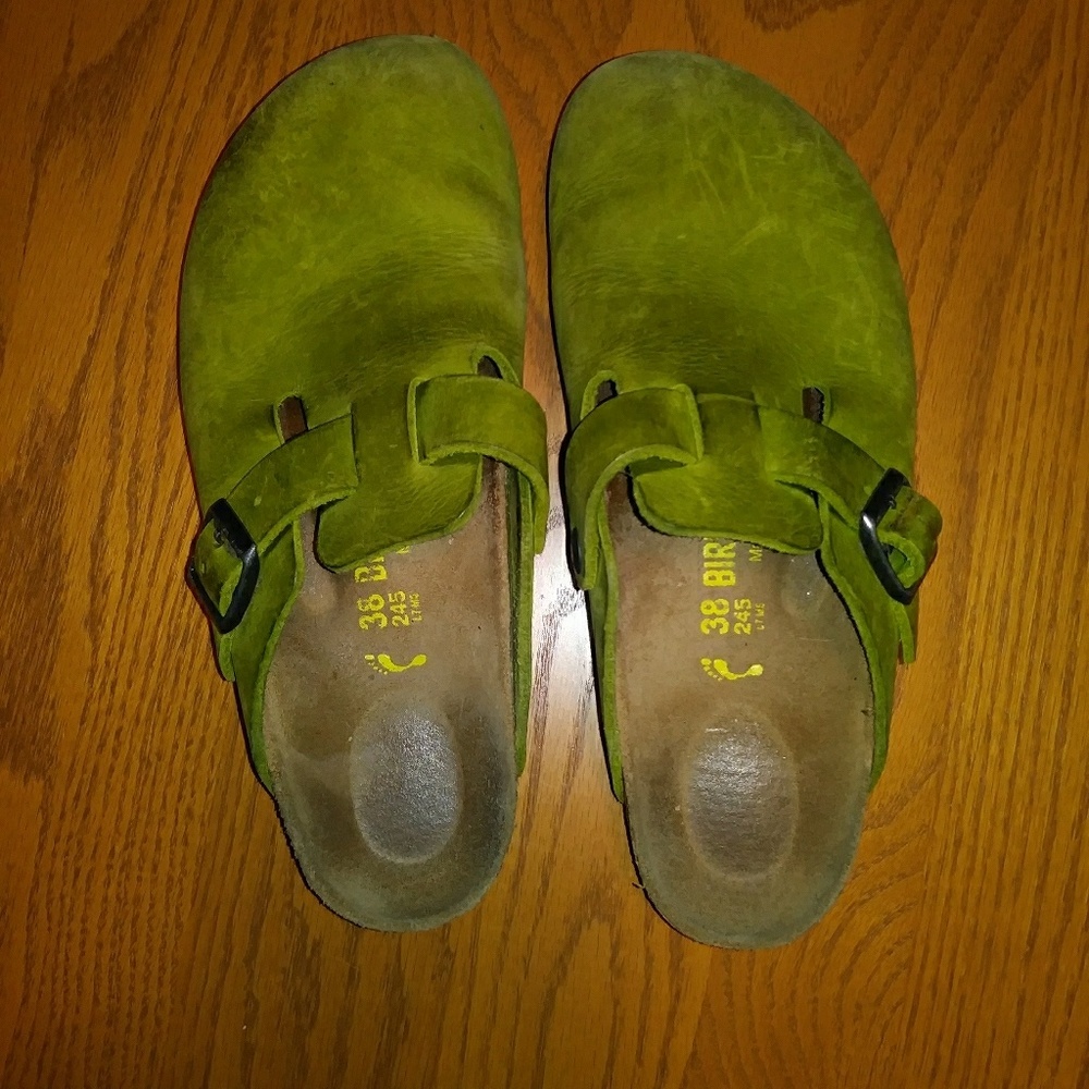 Green Birkenstocks